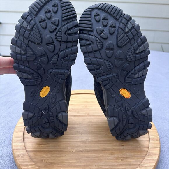 Merrell Moab 3 Hiking Shoe Mens Size 8.5 Wide Black Night Leather Mesh Outdoor - Picture 8 of 9